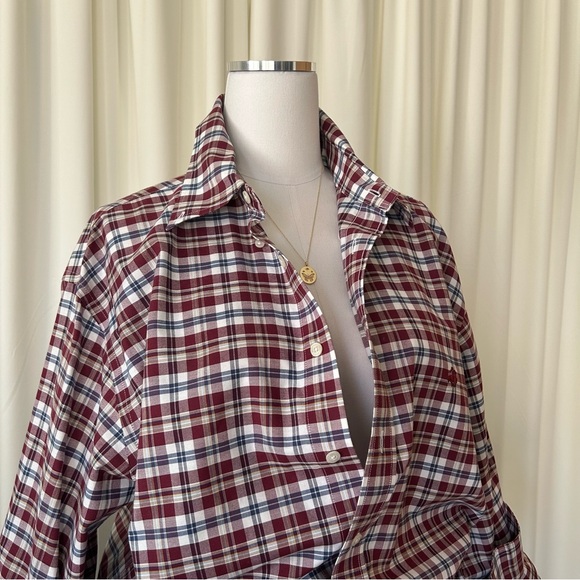 Brooks Brothers The Original Polo Shirt Plaid Burgundy Large. - Picture 9 of 10